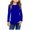 Blue, variant on Lisbinx Holiday Girls Long Sleeve Prints Shirts Cute Crewnecks tops Dressy Casual Blouses Clothes