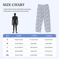 thumbnail image 4 of Lsque Sailboats And Seagulls Print Men's Pajama Pants, Lounge Pant - Comfortable Home Wear,Elastic Waistband, Stylish Design-Small, 4 of 9