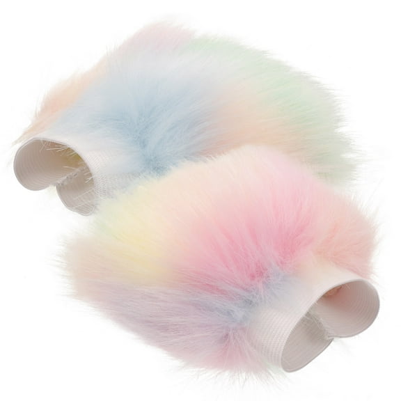 OFFIGAM 1 Pair Faux Arm Cuffs for Women and Girls, Elastic Winter Wrist Warmers Perfect for Skiing and Outdoor Activities