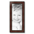 thumbnail image 2 of ArtToFrames 8" x 20" Honors Mahogany Picture Frame, 8x20 inch Brown Wood Poster Frame (WOM-5155), 3 Pack, 2 of 7