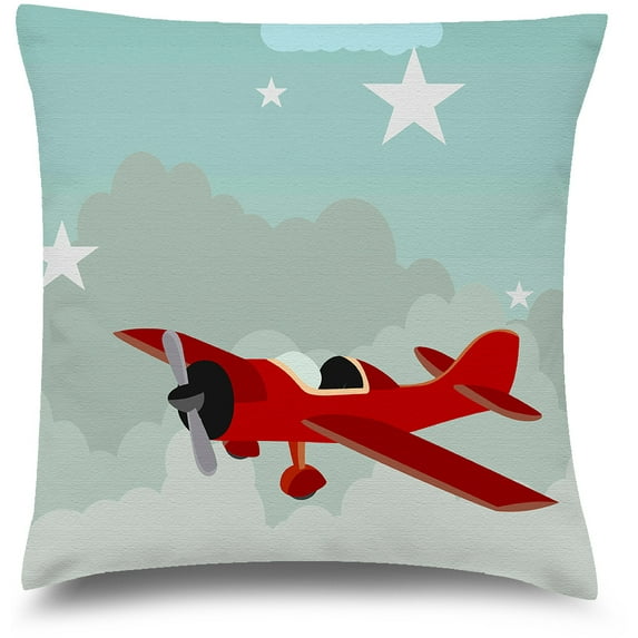Awkward Styles Nursery Decorative Pillow Covers Plane Throw Cushion Case