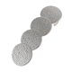 thumbnail image 2 of Horquilla minimalista redonda con textura para el cabello para niñas, accesorios para el cabello, joyería Plata, 2 of 8