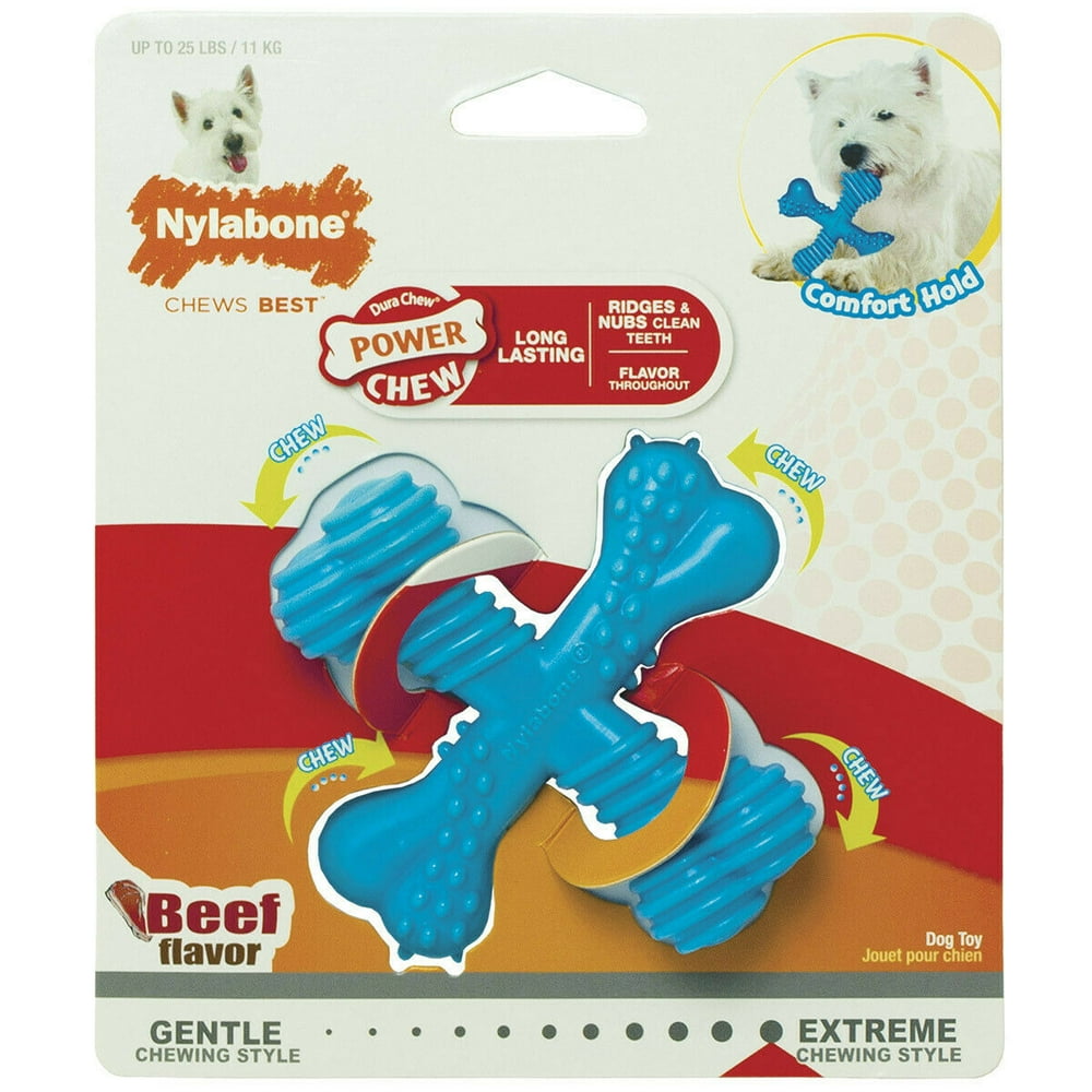 Extra Tough Dog Toys Durable Long Lasting Nylon Dental Chews Pick X