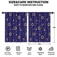 thumbnail image 2 of Blackout Kids Curtains,Blue Gold Sun Moon Pattern Childrens Insulated Curtains Set Of 2,Bedroom Essentials,Toddler Room Decor 42x54in(106x137cm), 2 of 5
