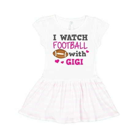 

Inktastic I Watch Football with My Gigi Gift Toddler Girl Dress