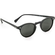 Oliver Peoples Eyewear Men's Gregory Peck Polarized Sunglasses Matte Black 47.0 Millimeters