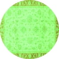 thumbnail image 1 of Ahgly Company Indoor Round Abstract Green Modern Area Rugs, 6' Round, 1 of 4