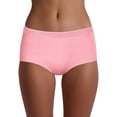thumbnail image 2 of No Boundaries Stretch Ribbed Boyshort Underwear, 4-Pack, Women's XS-XXXL, 2 of 7