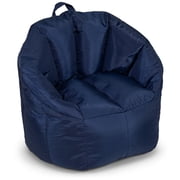 Big Joe Milano Bean Bag Chair, Navy Smartmax, Durable Polyester, 2.5 feet