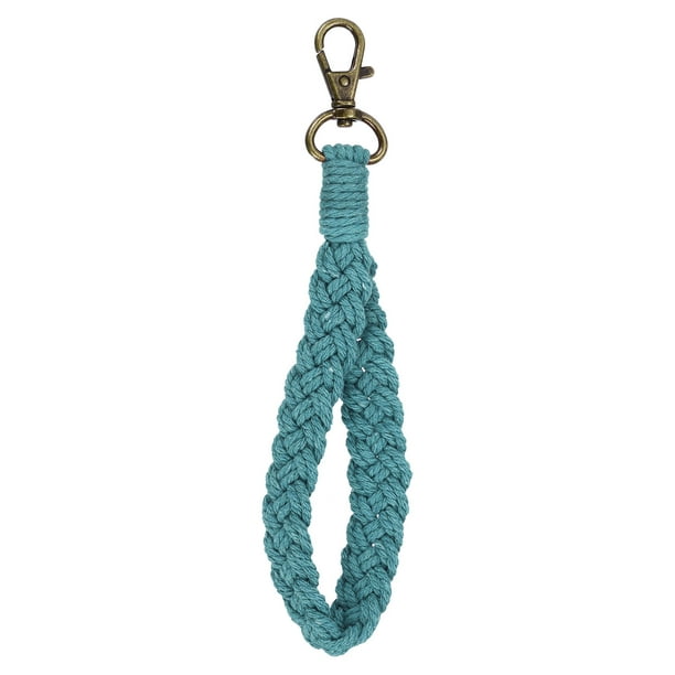 Correa Universal para Teléfono, Llavero de Macramé Bohemio, Correa para Teléfono para Llavero, Billetera, (Azul)