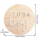 thumbnail image 3 of 3 Piezas De Carteles Para Anunciar El Nacimiento De Un Bebé Es Un Niño Es Una Niña Hola Mundo Cartel De Madera Redondo Para Revelar El Sexo Del Bebé Cartel De Bienvenida Para La Guardería Nombre De, 3 of 7