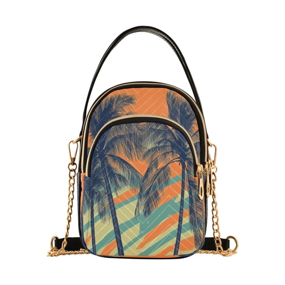 DIXRUYEE Cross Body Fashion Shoulder Waist Purse Bags Tropical Serenity Pocket Handbags