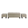 thumbnail image 3 of Picket House Furnishings Everett 3 Piece Ottoman Set in Natural, 3 of 8