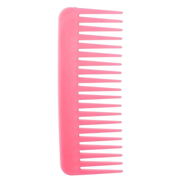 Ruifaya Peine de dientes anchos, peine sin mango, peine de dientes anchos y grandes para desenredar, peine antiestático, peine de champú para cabello grueso, rizado y húmedo para mujeres y hombres,