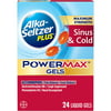 Alka-Seltzer Plus Maximum Strength Powermax Sinus & Cold Liquid Gels, 24 Ct