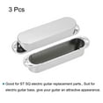 thumbnail image 3 of Uxcell Guitar Pickup Cover Closed Single Coil No Holes Plastic Closed Shell for Electric Guitar Silver Tone 3 Pack, 3 of 4