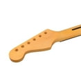 thumbnail image 5 of Eqslft 22 Fret ElectricGuitar Neck With A Hint Of Yellow 25.5 Inch Scale Neck Replacement For ST Style Fingerboard With Modern C Shape Top Adjustment Big Headstock Guit, 5 of 6