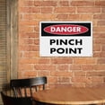 thumbnail image 6 of Danger Pinch Point Sign 8"x12" - Aluminum Tin Warning for Home Outdoor Garden, Weatherproof Hazard Decor for Machinery, 6 of 8