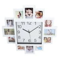 thumbnail image 1 of Fyydes Photo Frame Wall Clock,15.35in White Photo Frame Wall Clock DIY Multi Photo Personalized Clock For Home Decor,DIY Photo Frame Clock, 1 of 8