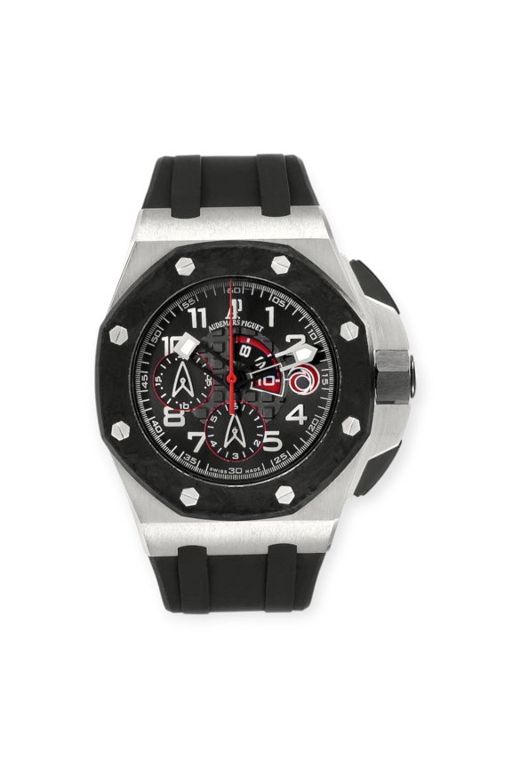 Pre-Owned Audemars Piguet Royal Oak Offshore 26062PT Alinghi Limited Edition Platinum Mens Watch
