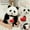 Black, variant on YATAV I Love You Panda Stuffed Animal Plush Panda with Red Hearts Soft and Sweet Plush Animal Toys Plushies Birthday Christmas Gifts