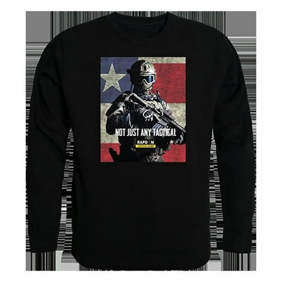 Not Just Any Graphic Crew Neck Sweatshirt, Black - Extra Large