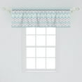 thumbnail image 2 of Ambesonne Mexican Print Window Valance, Vertical Zigzag Art, 54" X 18", Rose Sea Blue, 2 of 3