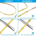thumbnail image 6 of Gostoto DC Plug COB LED Strip Light 1-5M Uniform Glow COB Bendable Tape Light 224LEDs/M 12V Strip Light for Bedroom Cabinet Bookcase, 6 of 6