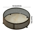 thumbnail image 3 of CQCYD under $5 Metal Wire Fruit Basket- Round Kitchen Countertop Fruit Bowl Vegetable Holder for Bread, Snacks, Households Items Storage for Kitchen, Livingroom, 3 of 6
