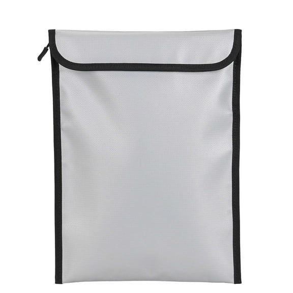 Deago Fireproof Document Bag (2000℉), 15"x 11" Waterproof Fireproof Money Bag for Cash with Zipper, Important Document Storage Organizer for Valuables, Legal Documents Safe