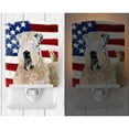 thumbnail image 2 of Carolines Treasures SS4019CNL USA American Flag with Wheaten Terrier Soft Coated Ceramic Night Light 6x4x3" multicolor, 2 of 2