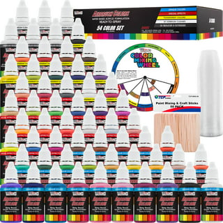 U.S. Art Supply® 12 Color 1oz Transparent AIRBRUSH Paint Set w
