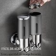 thumbnail image 3 of Dispensador de Shampoo, Dispensador de champú y acondicionador, Dispensador de jabón montado en la Pared, Dispensador de champú para Ducha, Dispensador de champú ABS, Líquido para hoteles,1500ml, Gris, 3 of 9