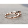 thumbnail image 6 of HeartsAndYou 1.61ct Natural Peach Morganite Engagement Ring 14k SOLID Rose Gold Split Shank, 6 of 9