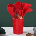thumbnail image 5 of ReaNea Silicone Kitchen Utensils Set 38 Pieces and Utensil Holder (Red), 5 of 10