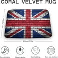 UK National Flag Bricks Bath Rugs Absorbent Non Slip Door Mats Soft