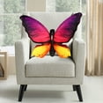 thumbnail image 5 of Washable Cover​​ Decorative Butterfly Pillow 19.68 Inch Multicolor Floral Seat Cushion for Sofa Bed Garden Decor, Short Plush Accent with Washable Cover Home Accent​​, 5 of 6