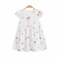 thumbnail image 2 of adviicd Robe de Printemps pour Filles Robes à Manches Courtes d'Été en Coton Décontracté Robe Tournoyante F,110, 2 of 3
