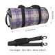 thumbnail image 2 of Fotbe Purple Floral Gingham Check Plaid Bolsa Deportiva de Lona Plegable con Estampado, Bolsa de Gimnasio con Bolsillo Seco/Húmedo, Bolsa de Viaje Ultraligera de Gran Capacidad, 2 of 6