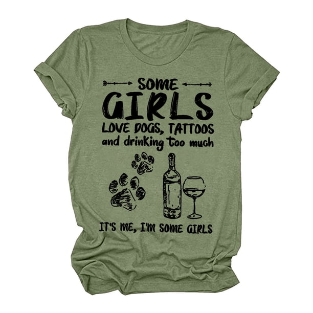 Camiseta de cuello redondo de moda para mujer, camiseta de manga corta, camiseta con estampado de letras, blusa Pompotops hkajfhjk459481