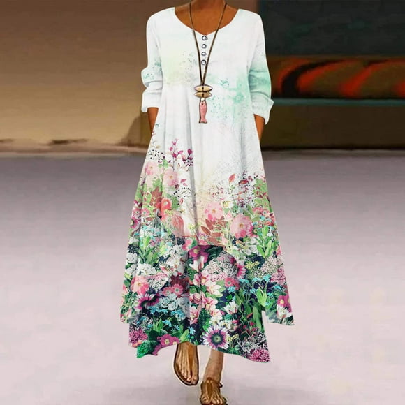 Plus Size Women's Bohemian Dress main image 1