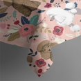thumbnail image 4 of Poodle and Pioneer Flower Rectangle Tablecloth 60"x102",Waterproof Polyester Rectangle Table Cloth, Wipeable Spillproof Polyester Tablecloth for Dining, Camping, Indoor and Outdoor, 4 of 6