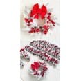 thumbnail image 3 of 5 Ft Christmas Garland- Cedar Garland for Front Door, with Ball & Berries & Snowflake, Winter Garland, Christmas Decoration for Wall Door Fireplace, 3 of 14
