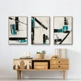 thumbnail image 6 of Geometry Notes I - Framed Premium Gallery Wrapped Canvas L Frame 3 Piece Set - Ready to Hang, 6 of 9