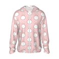 thumbnail image 1 of Vsdgher Cute Rabbit Print Adult Hoodie Shirts Rash Guard for Men Women,Long Sleeve Sun Protection Fishing Shirts for Athletic Running Swim-Large, 1 of 7