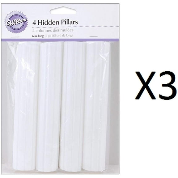 Wilton Bulk Buy Hidden Pillar 4 pack 6 inch W303-8 3-Pack