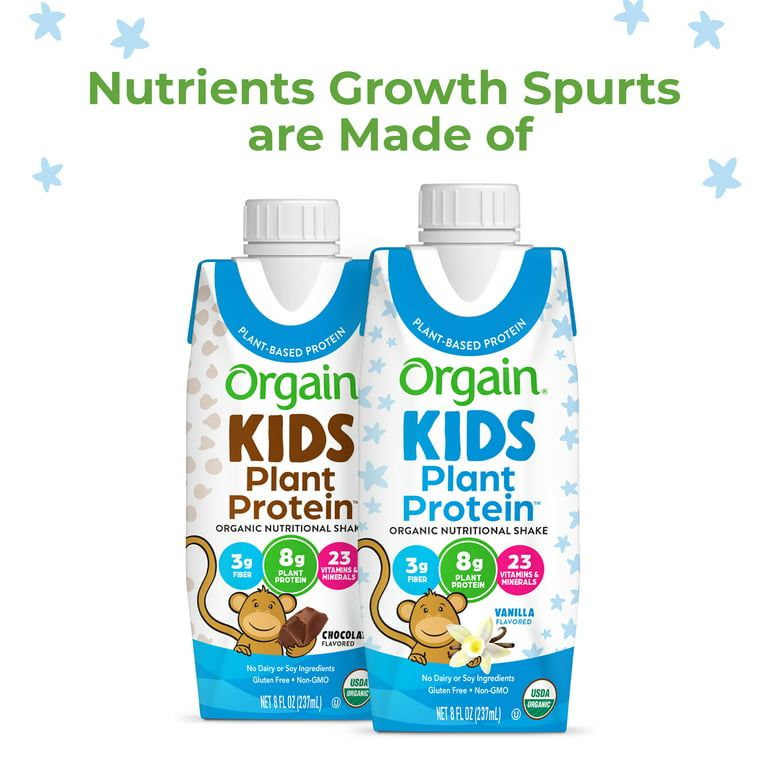 Orgain® Kids Protein™ Organic Vanilla Nutritional Shakes, 12 ct