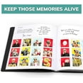 thumbnail image 3 of pbf Scrapbook Photo Album, Guest Book with Photo Insert, Black Scrapbook with Plastic Sleeves & Black Pages, Scrapbook Album for 2x6 Photo Strips, Memory Book, Wedding Scrapbook, 3 of 6