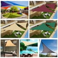 thumbnail image 6 of Sun Shade Sail Triangle Waterproof 6.5/10/12/16FT Outdoor Garden Patio Party Sunscreen Awing Triangle Canopy 98% UV Block with Free Rope, 6 of 7