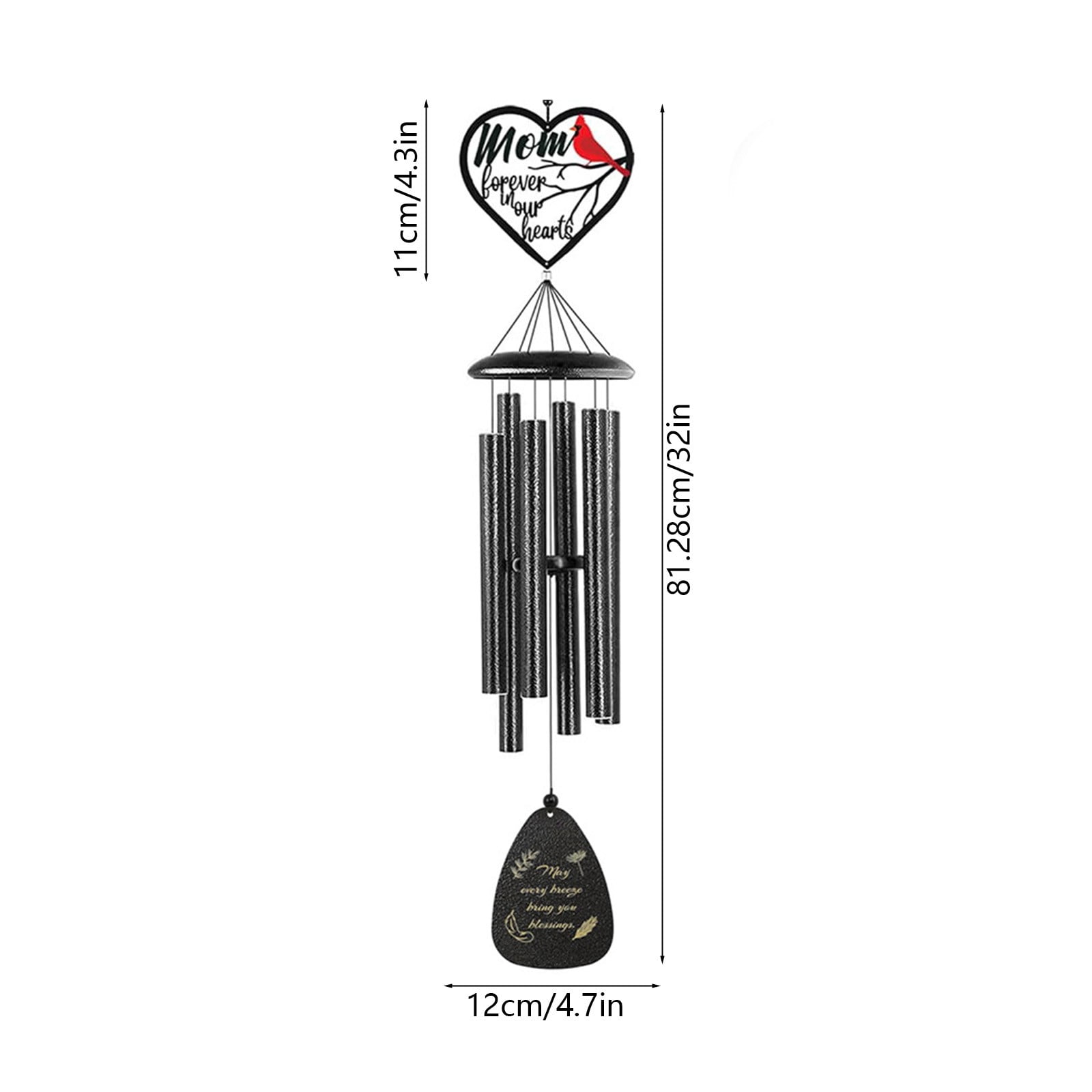 Tikeitoo Memorial Wind Chimes for Outside, Sympathy Gift for Loss of Loved One Mom Dad, Ideal for Funeral, Remembrance & Bereavement, Outdoor Use